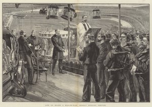 Vida a bordo de un buque de guerra, servicio matutino del domingo