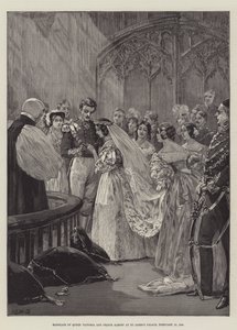 Matrimonio de la Reina Victoria y el Príncipe Alberto en el Palacio de St James, 10 de febrero de 1840