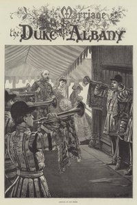 Matrimonio del Duque de Albany, Llegada de la Novia