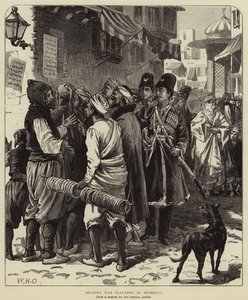 Leyendo carteles de guerra en Stamboul