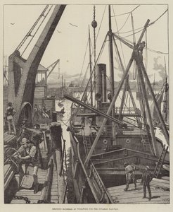 Material de envío en Woolwich para el Ferrocarril de Souakim de William Heysham Overend
