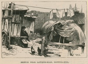 Bocetos de la vida gitana; Boceto cerca de Latimer Road, Notting Hill