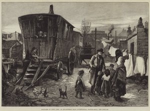 Bocetos de la Vida Gitana, un Campamento cerca de Latimer-Road, Notting-Hill