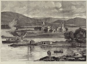 Colegio y Monasterio de San Benito, Fort Augustus, Canal de Caledonia de William Heysham Overend