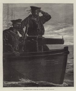 La flota británica en el mar de Mármara, en la vigilancia