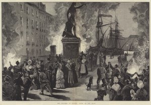 El Cólera en Toulon, Escena en el Muelle de William Heysham Overend