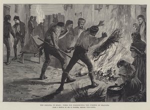 El Cólera en España, Fuegos para desinfectar las Calles de Granada