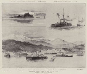 La Crisis Oriental, escenas frente a la costa de Creta de William Heysham Overend