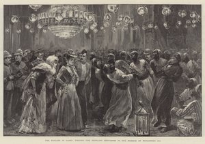 Los ingleses en El Cairo, visitando a los derviches aulladores en la mezquita de Mohammed Ali de William Heysham Overend