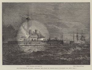 El escuadrón evolutivo, repeliendo el ataque de torpederos en Blacksod Bay, Mayo, 7 de julio de William Heysham Overend