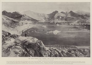 La guerra greco-turca, vista general de la batalla de Mati de William Heysham Overend