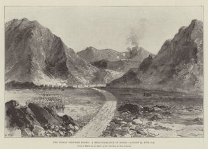 El levantamiento de la frontera india, un reconocimiento en fuerza, 23 de agosto, cinco de la tarde de William Heysham Overend