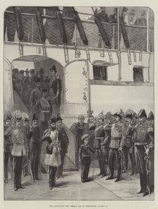 El Desembarco del Hijo del Emir en Portsmouth el 24 de mayo de William Heysham Overend