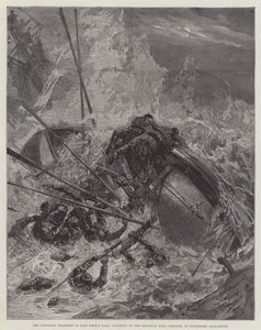 Los desastres del bote salvavidas en la tormenta de la semana pasada, vuelco del bote salvavidas Eliza Fernley, de Southport, Lancashire