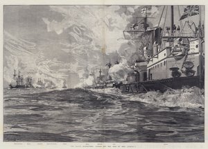 Las maniobras navales, acción frente a la Isla de Man, 3 de agosto