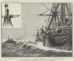 Las maniobras navales, la flota del almirante Baird regresando a Queenstown de William Heysham Overend