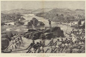 La Expedición del Nilo, el Vapor Nassif-Kheir pasando la Primera Puerta de la Segunda Catarata de William Heysham Overend