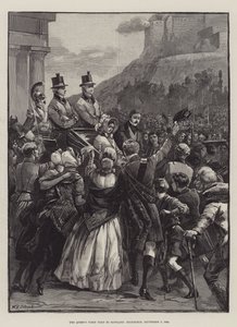 La primera visita de la Reina a Escocia, Edimburgo, 3 de septiembre de 1842 de William Heysham Overend