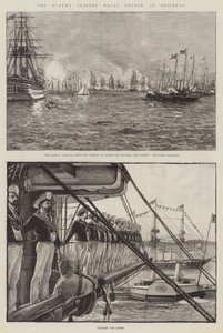 Revisión naval del jubileo de la Reina en Spithead de William Heysham Overend