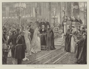 El matrimonio real en Berlín, ceremonia de boda en la capilla del Palacio Real
