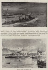 La crisis turca, buques de guerra en Salónica