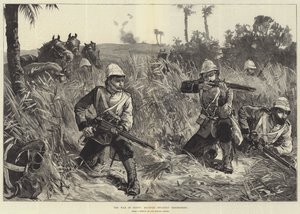 La guerra en Egipto, escaramuza de infantería montada de William Heysham Overend