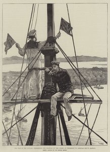La Guerra en Sudán, señalando la Posición del Enemigo en Trinkitat al Almirante Sir W Hewett de William Heysham Overend