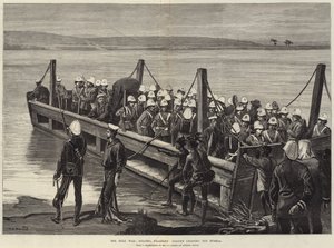 La Guerra Zulú, la columna del Coronel Pearson cruzando el Tugela de William Heysham Overend