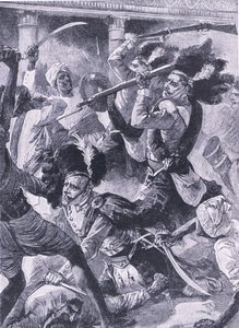 El segundo alivio de Lucknow, ilustración de 
