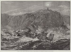 Naufragio del HMS Wasp en la isla Tory, Donegal de William Heysham Overend