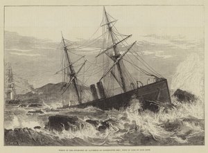 Naufragio del barco de vapor San Lorenzo en el arrecife Paternoster, al oeste del Cabo de Buena Esperanza