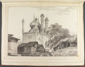 Una mezquita en Gazipoor [Ghazipur] de William Hodges