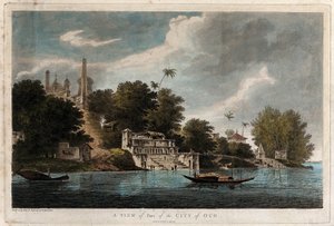 Vista de parte de la ciudad de Oud de William Hodges