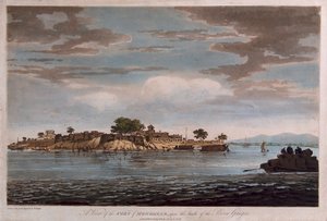 Vista del fuerte de Mongheer, a orillas del río Ganges de William Hodges