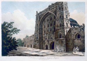Mezquita en Jaunpur, 1786 de William Hodges