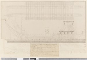 Página 14b Explicación de una canoa doble vista en Ámsterdam en los mares del sur de William Hodges