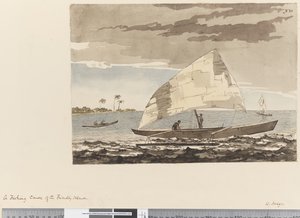 Página 21 Una canoa de pesca de las Islas Amistosas de William Hodges