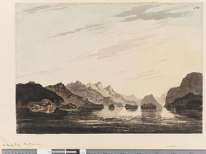 Página 31 En la Bahía Oscura, Nueva Zelanda de William Hodges