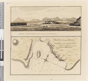 Página 3a Carta del Puerto Praya en la Isla de San Jago, Islas de Cabo Verde. Titulado 