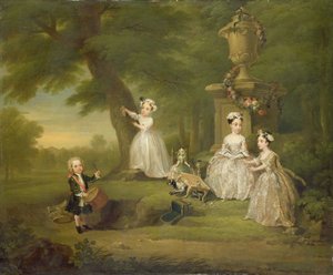 Fiesta del té para niños de William Hogarth
