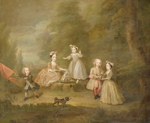 Un castillo de naipes de William Hogarth