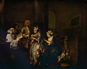 El progreso de un libertino - 5: Se casa de William Hogarth