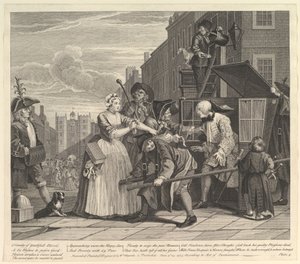 El progreso de un libertino, lámina 4, 25 de junio de 1735 de William Hogarth