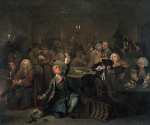 El progreso de un libertino VI: El libertino en una casa de juego, 1733