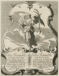 Anuncio para Ellis Gamble, orfebre de William Hogarth