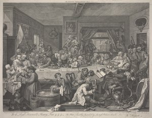 Una Fiesta Electoral de William Hogarth