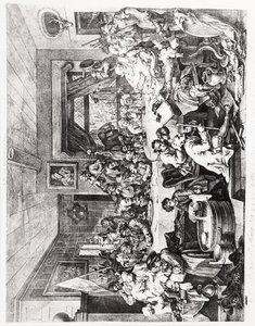 Un Entretenimiento Electoral, Lámina I, 24 de Febrero de William Hogarth