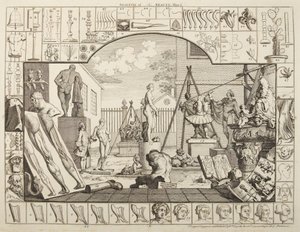 Análisis de la belleza, lámina 1 de William Hogarth
