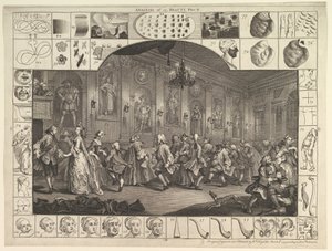 Análisis de la belleza, placa 2, 5 de marzo de 1753 de William Hogarth