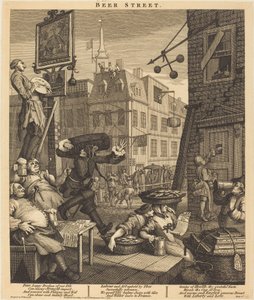 Calle de la Cerveza de William Hogarth